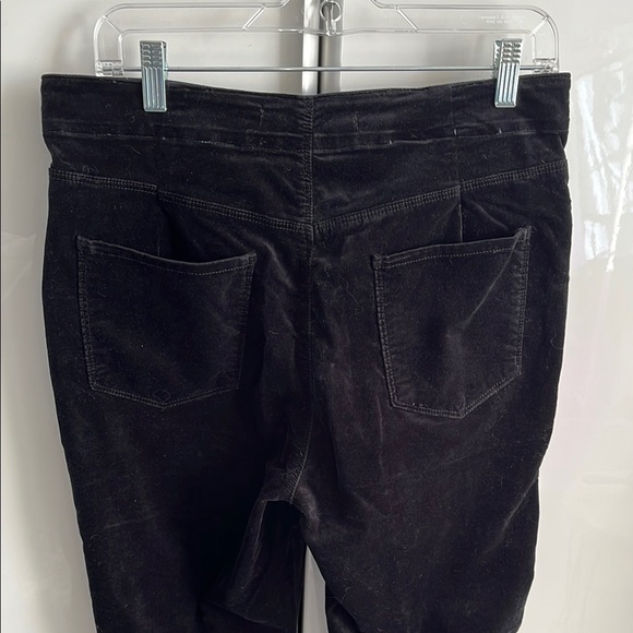 J BRAND Natasha Sky High Skinny Black Velvet Pants, Size 30/31 - Picture 7 of 11
